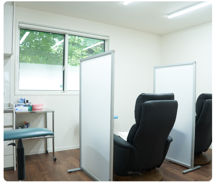 北山内科クリニックの中庭